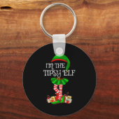 Matching Family Group I'm The Tipsy Elf Christmas Sleutelhanger (Voorkant)