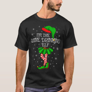 Matching Family Group I'm The Wine Drinking Elf Ch T-shirt
