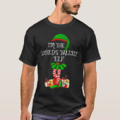 Matching Family Group I'm The World's Tallest Elf T-shirt (Voorkant)