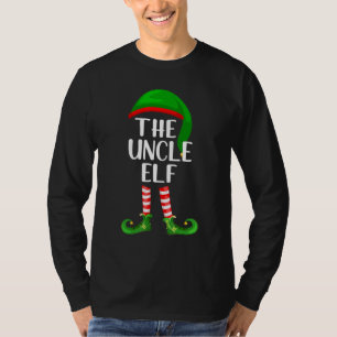 Matching Family Group Kerstmis De oom Elf T-shirt