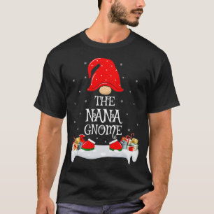 Matching Family Group The Nana Gnome Kerstmis T-shirt