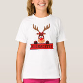 Matching Family Kerstbuffalo Play Reindeer T-shirt (Voorkant)