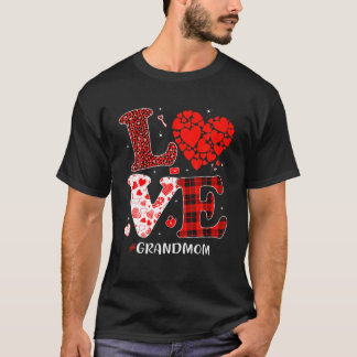 Matching Family Love Grandma Heart Funny Valentin T-shirt