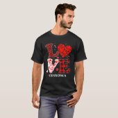 Matching Family Love Grandma Heart Funny Valentin T-shirt (Voorkant volledig)
