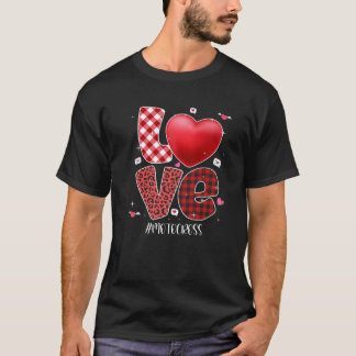 Matching Family Love Motocross Heart Funny Couple T-shirt