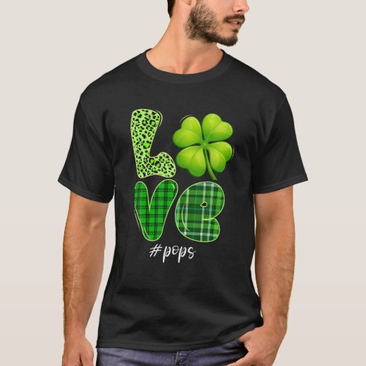 Matching Family Love Poppen Shamrock Funny Patrick T-shirt (Voorkant)