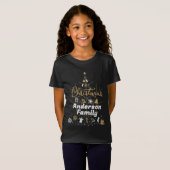 Matching Family Name T-Shirts KerstBlack (Voorkant volledig)