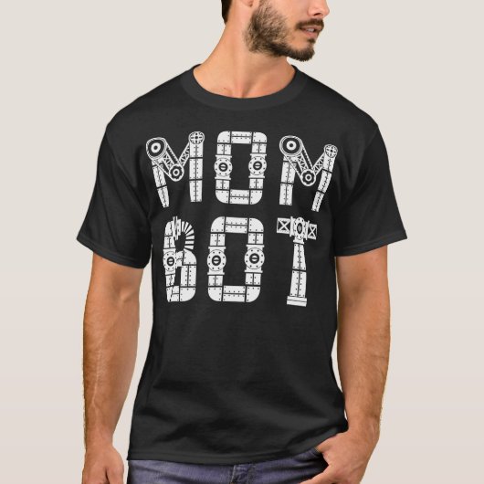 Matching Family Robot Moeder Mam Bot T-shirt (Voorkant)
