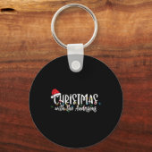 Matching Family String Lights Santa Hat Christmas Sleutelhanger (Voorkant)