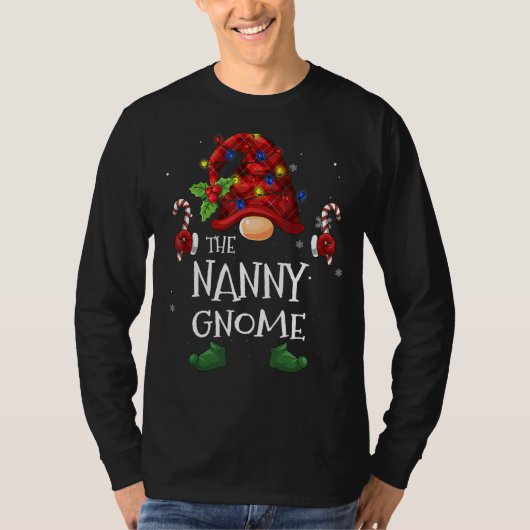 Matching Family The Nanny Gnome kerstgroep T-shirt (Voorkant)