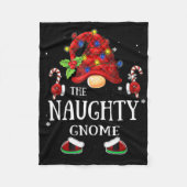 Matching Family The Naughty Gnome Christmas Group  Fleece Deken (Voorkant)