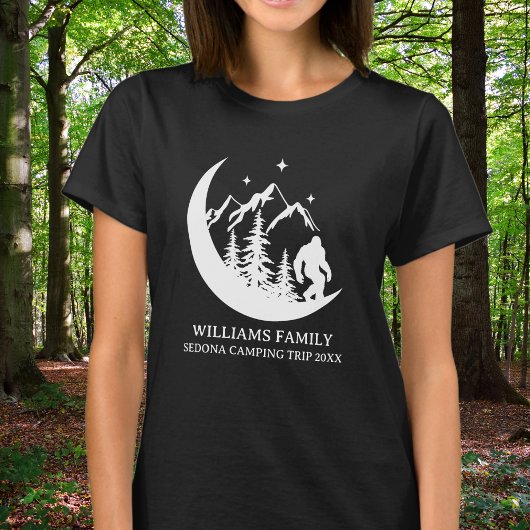 Matching Family Vacation BigFoot Sasquatch Camping T-shirt