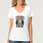 Matching Family Vacation Explorer Crew & Bigfoot T-shirt (Voorkant)