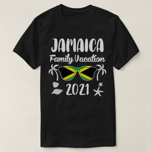Matching Family Vacation Jamaica 2021 T-shirt (Design voorkant)
