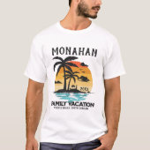 Matching Family Vacation Tropical Sunset T-shirt (Voorkant)