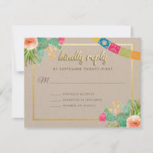 Matching Fiesta Wedding Invitations Kaart (Voorkant)