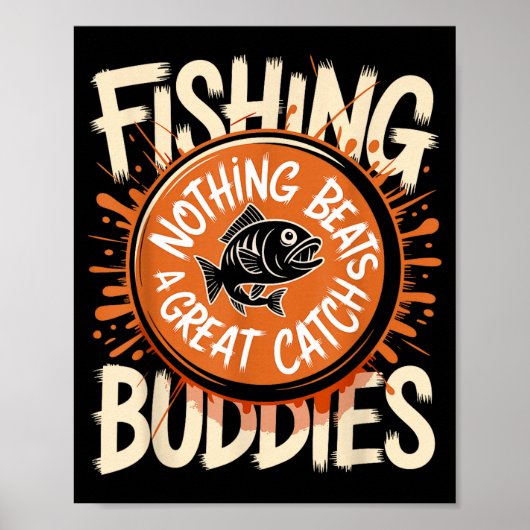 Matching Fishing Buddies Team Fisherman Friends Ch Poster (Voorkant)