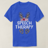 Matching Funny Leopard Print Bunny Speech Therapy T-shirt (Design voorkant)