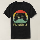 Matching Gamer Couple Player 2 Player 1 Video Game T-shirt (Design voorkant)