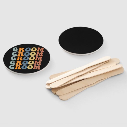 Matching Getting Ready Bride & Groom Wedding Groom Handwaaier (Niet-gemonteerd)