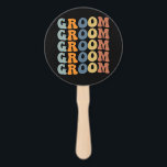 Matching Getting Ready Bride & Groom Wedding Groom Handwaaier<br><div class="desc">Matching Getting Ready Bride & Groom Wedding Groom</div>