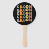 Matching Getting Ready Bride & Groom Wedding Groom Handwaaier (Voorkant)