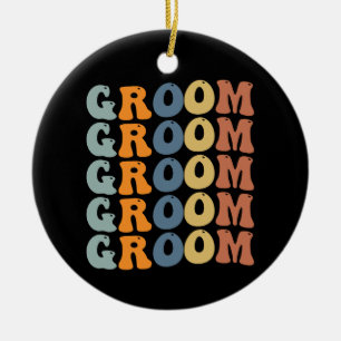 Matching Getting Ready Bride & Groom Wedding Groom Keramisch Ornament