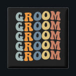 Matching Getting Ready Bride & Groom Wedding Groom Magneet<br><div class="desc">Matching Getting Ready Bride & Groom Wedding Groom</div>