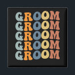 Matching Getting Ready Bride & Groom Wedding Groom Magneet<br><div class="desc">Matching Getting Ready Bride & Groom Wedding Groom</div>