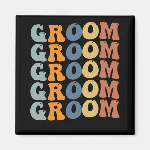 Matching Getting Ready Bride & Groom Wedding Groom Magneet