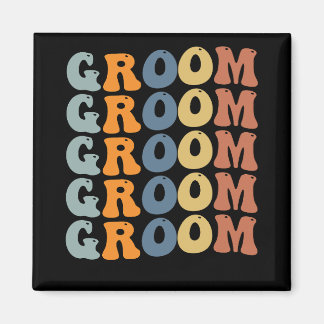 Matching Getting Ready Bride & Groom Wedding Groom Magneet