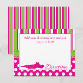 Matching Girl Alligator Direction Kaart (Voorkant / Achterkant)