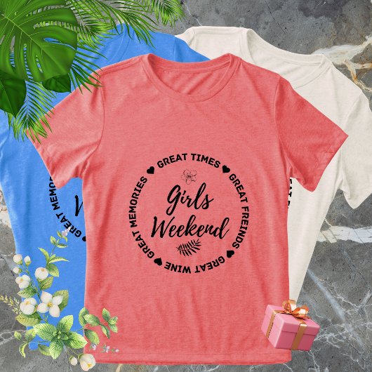 Matching Girls Weekendtrip T-shirts - Geweldige he