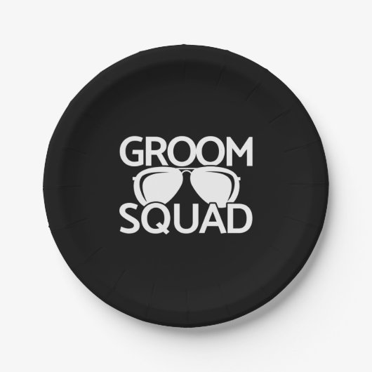 Matching Groomsman Group Bachelor Party Squad Papieren Bordje (Voorkant)