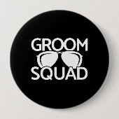 Matching Groomsman Group Bachelor Party Squad Ronde Button 4,0 Cm (Voorkant)