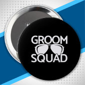 Matching Groomsman Group Bachelor Party Squad Ronde Button 4,0 Cm