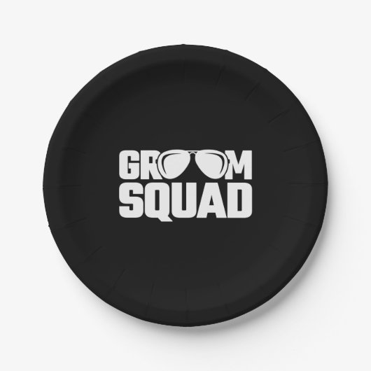 Matching Groomsman Group Groomsmen Bachelor Party Papieren Bordje (Voorkant)