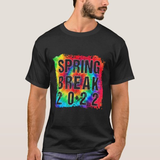 Matching Group Spring Break 2022 Tie Dye G T-shirt (Voorkant)