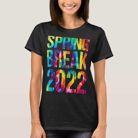 Matching Group Spring Break 2022 Tie Dye T-shirt (Voorkant)