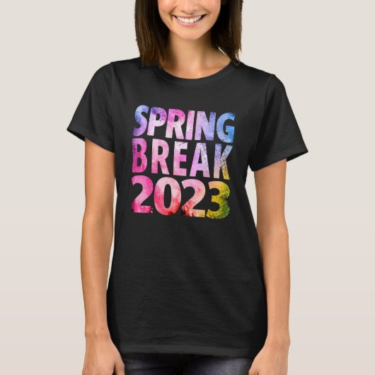 Matching Group Spring Break 2023  Tie Dye 1 T-shirt (Voorkant)