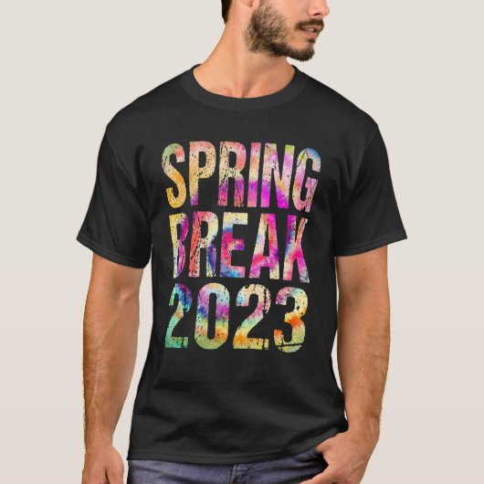 Matching Group Spring Break 2023  Tie Dye G T-shirt (Voorkant)
