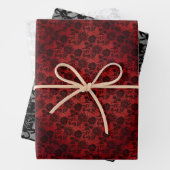 Matching Halloween Black Rozen Gothic White Lace R Inpakpapier Vel (In situ)