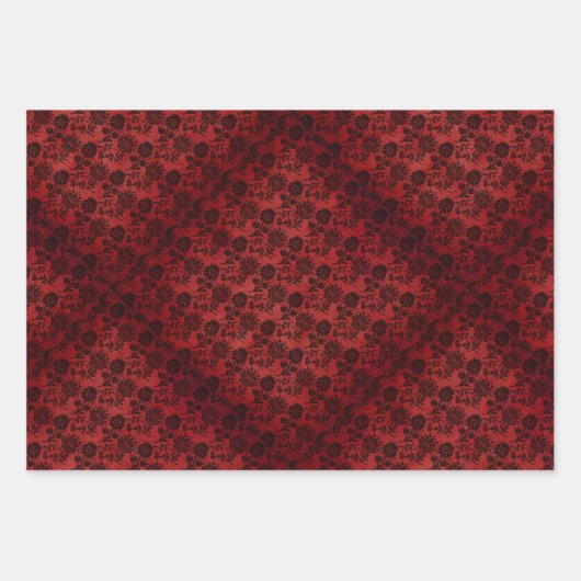 Matching Halloween Black Rozen Gothic White Lace R Inpakpapier Vel (Voorkant)