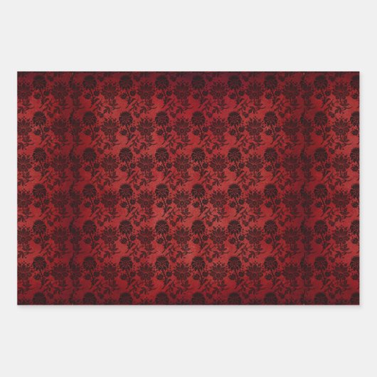 Matching Halloween Black Rozen Gothic White Lace R Inpakpapier Vel (Voorkant 2)