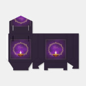 Matching Happy Diwali Paars Bedankdoosjes (Uitgevouwen)