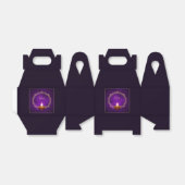 Matching Happy Diwali Paars Bedankdoosjes (Uitgevouwen)