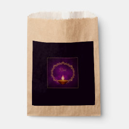 Matching Happy Diwali Paars Bedankzakje