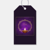 Matching Happy Diwali Paars Cadeaulabel (Voorkant)