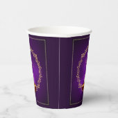 Matching Happy Diwali Paars Papieren Bekers (Rechts)