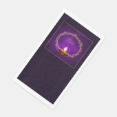 Matching Happy Diwali Paars Servet (Hoek)